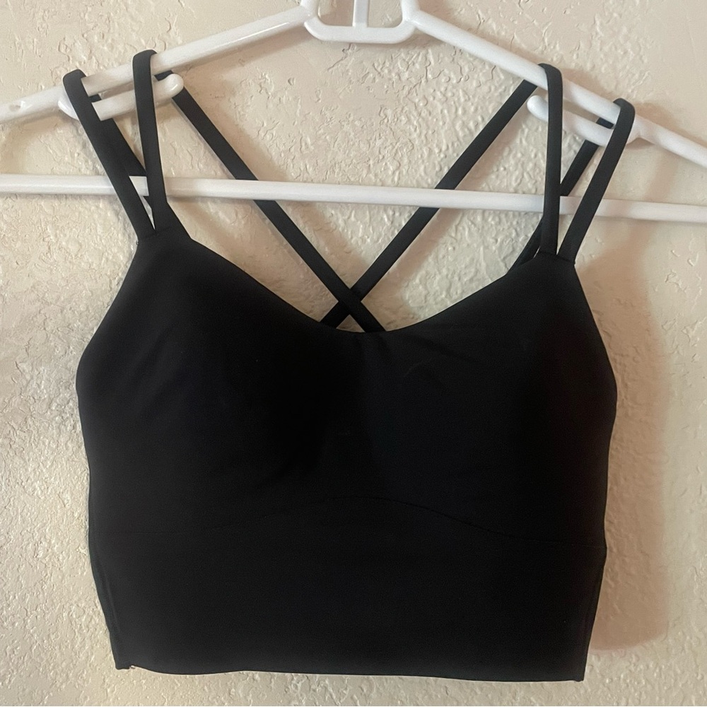 LULU LEMON Black Strappy Sports Bra